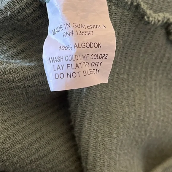 Albion Atlas Olive Green Ribbed Sweater Dress Sz L EUC - Picture 11 of 11